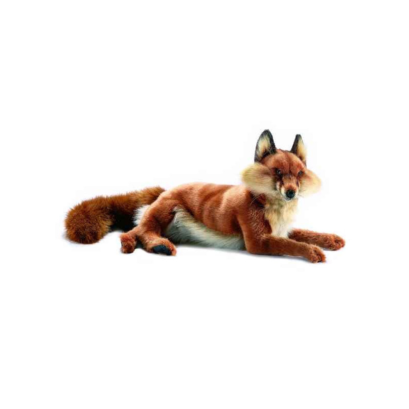 Animaux de la forêt Renard couché 43 cm peluche animalière -4765