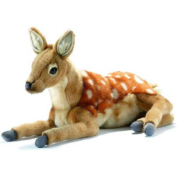 Animaux de la forêt Faon couché 36 cm peluche animalière -5016