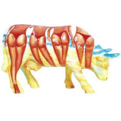 Animaux de la ferme Cow Parade -Harrisburg 2004, Artiste Kelly Ross - Brenner Mooters-46351