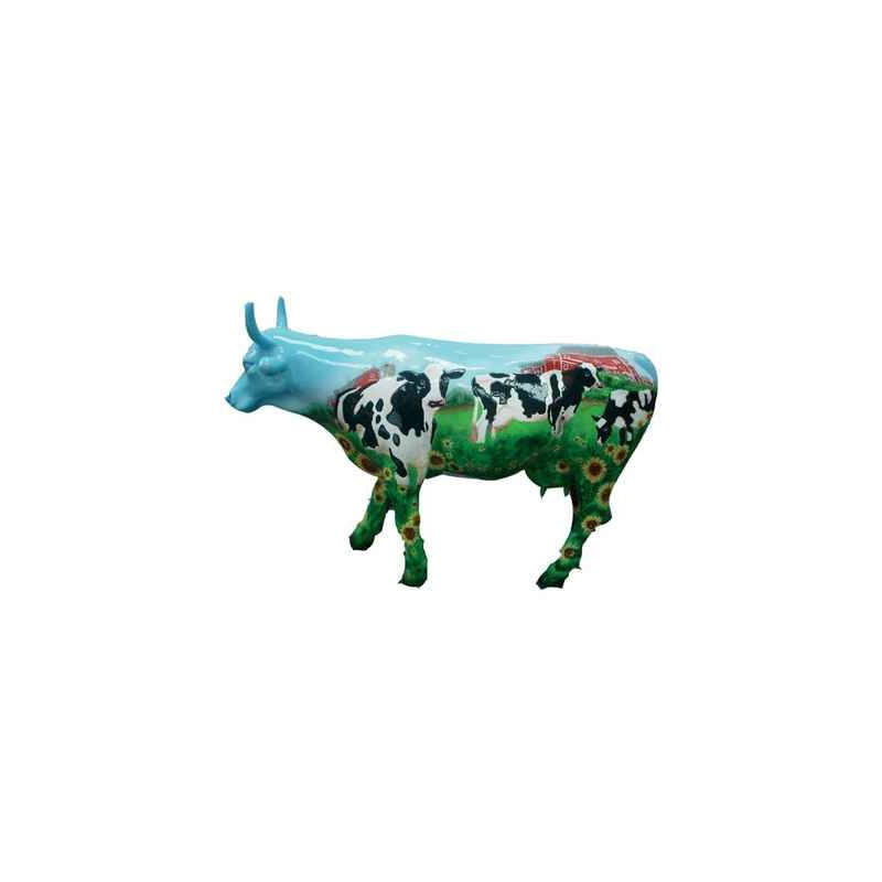 Animaux de la ferme Cow Parade -West Hartford 2003, Artiste Mary Beth Whalen - Cow Barn-46336