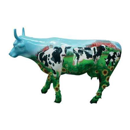 Cow Parade -West Hartford 2003, Artiste Mary Beth Whalen - Cow Barn-46336