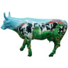 Animaux de la ferme Cow Parade -West Hartford 2003, Artiste Mary Beth Whalen - Cow Barn-46336