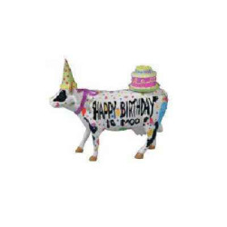 Animaux de la ferme Cow Parade -West Hartford 2003, Artiste Juan Andreu, Mike Dowdall -Happy birthday to Moo-47331