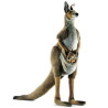 Animaux sauvage Kangourou avec bébé 135 cm peluche animalière -2716