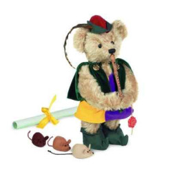 Animaux-Bois-Animaux-Bronzes propose Ours teddy bear "pied piper of hamelin" 32 cm peluche hermann teddy original édition limité
