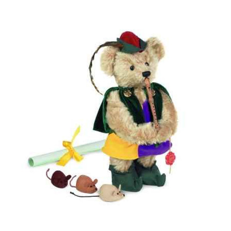 Animaux-Bois-Animaux-Bronzes propose Ours teddy bear "pied piper of hamelin" 32 cm peluche hermann teddy original édition limité