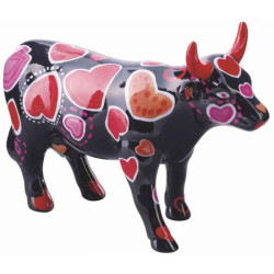 Animaux de la ferme Cow parade -edinburgh 2006, artiste andrew forsyth - coo-ween of hearts-47390