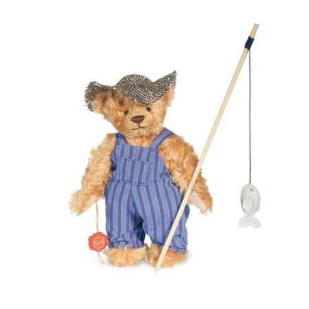 Animaux-Bois-Animaux-Bronzes propose Ours teddy bear huckleberry finn 26 cm peluche hermann teddy original édition limitée -1702