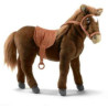 Peluche cheval brun (avec selle) 37cml anima   5811