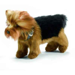 Animaux-Bois-Animaux-Bronzes propose Chien Yorkshire terrier 30cml peluche animalière -5900