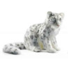 Peluche léopard des neiges assis 40cmh/45cml anima   4355