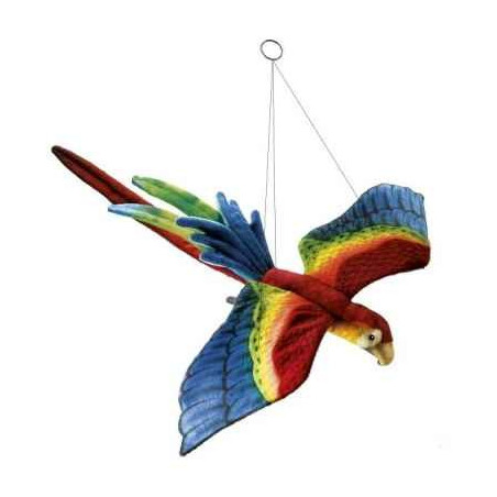 Décoration OiseauxAra en vol 50cml peluche animalière -5571 Anima