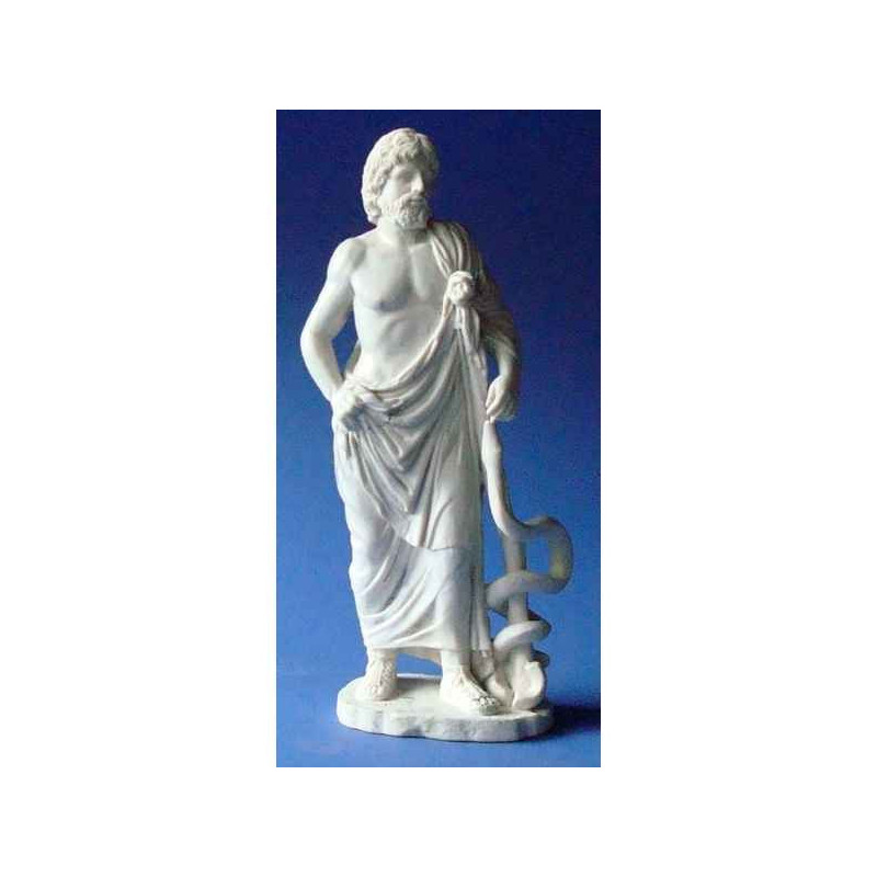 Décoration Statue résine Figurine art mouseion asklepios  gre07 3dMouseion