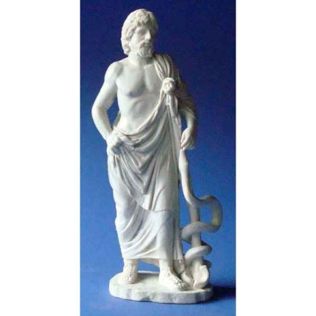 Décoration Statue résine Figurine art mouseion asklepios  gre07 3dMouseion