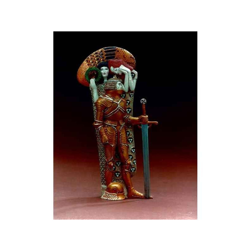 Décoration Statue résine Figurine art mouseion klimt der ritter kl26 3dMouseion