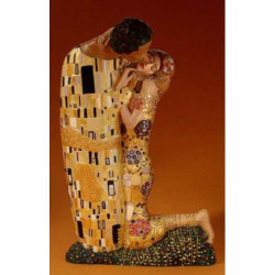 Décoration Statue résine Figurine art mouseion klimt der kuss groot  kl21g 3dMouseion