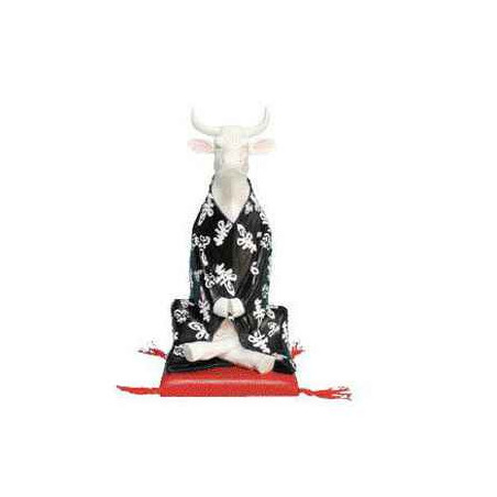 Animaux de la ferme Petite vache Meditating Cow CowParade résine taille S