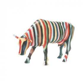 Cow Parade -New York 2000, Artiste Cary smith - Striped-20112