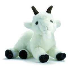 Animaux de la ferme Chèvre blanche 26 cm peluche animalière -1703