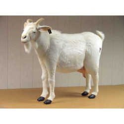 Animaux de la ferme Chèvre blanche 103 cm peluche animalière -4785