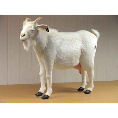 Animaux de la ferme Chèvre blanche 103 cm peluche animalière -4785