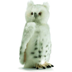 Décoration OiseauxChouette blanche 32 cm peluche animalière -3836 Anima