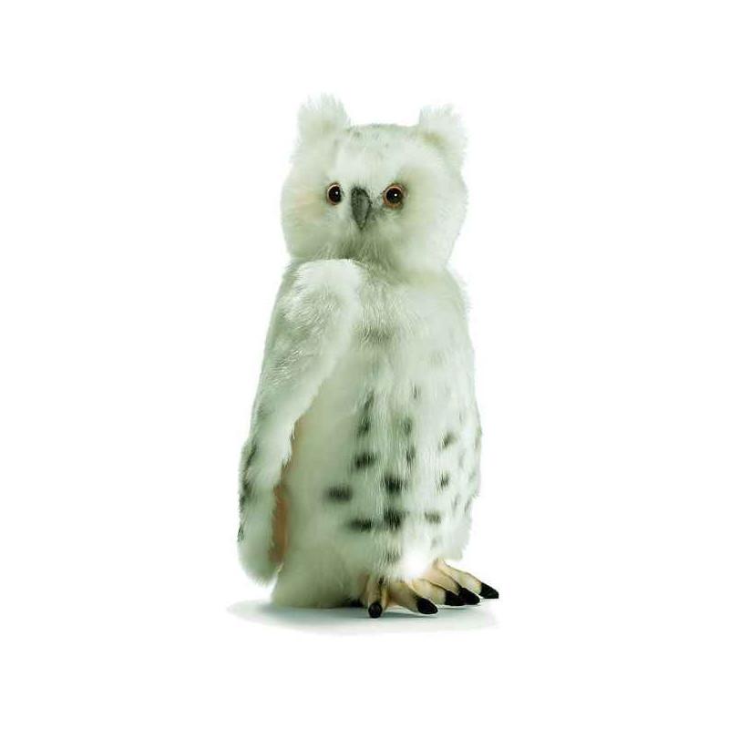 Décoration OiseauxChouette blanche 32 cm peluche animalière -3836 Anima