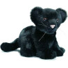 Félin Bébé panthère noire assis 18 cm peluche animalière -3426