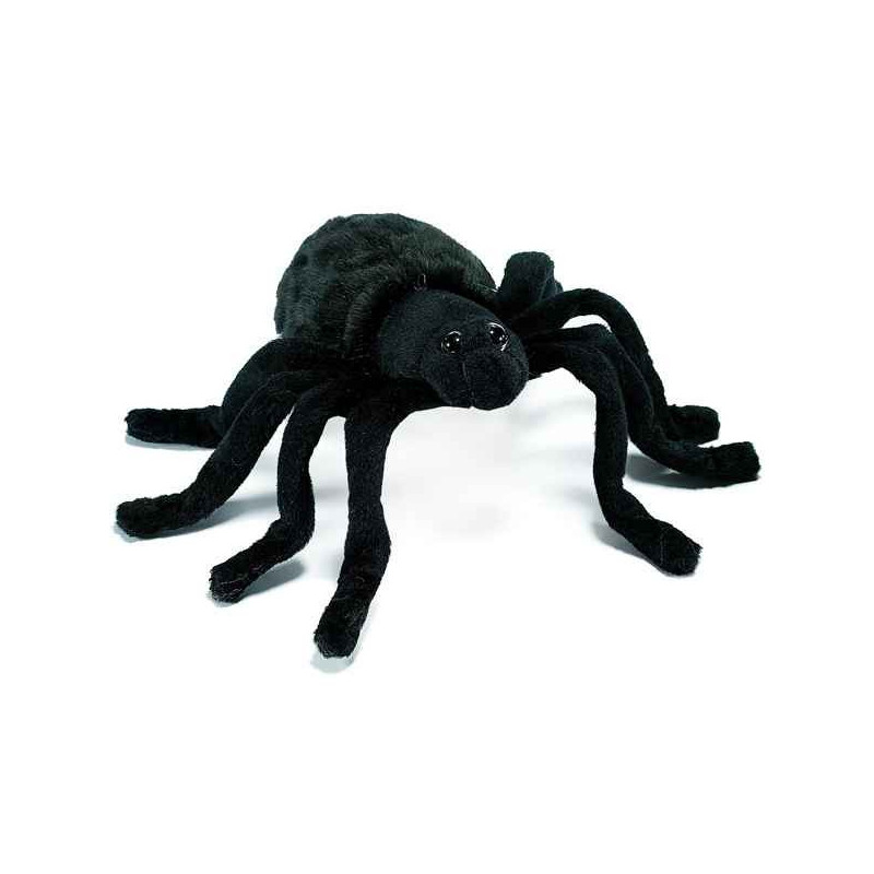 Anima   Peluche araignée noire 15 cm   4729