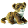 Félin Bébé tigre brun assis 18 cm peluche animalière -3421