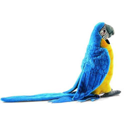 Décoration OiseauxAra bleu 31 cm peluche animalière -3068 Anima
