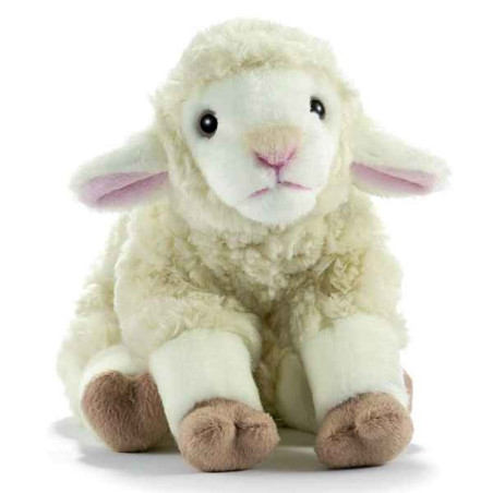 Anima   Peluche agneau blanc 25 cm   1702