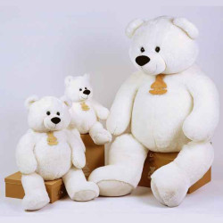 Décors Animaux peluche Peluche Gros ours blanc petit modèle -ho1245Blc