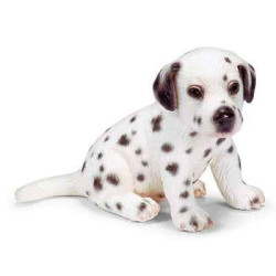 Animaux-Bois-Animaux-Bronzes propose schleich-16348-Chiot dalmatien assis échelle 1:12