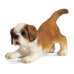 Animaux-Bois-Animaux-Bronzes propose schleich-16345-Chiot Saint-bernard échelle 1:12