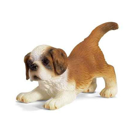 Animaux-Bois-Animaux-Bronzes propose schleich-16345-Chiot Saint-bernard échelle 1:12