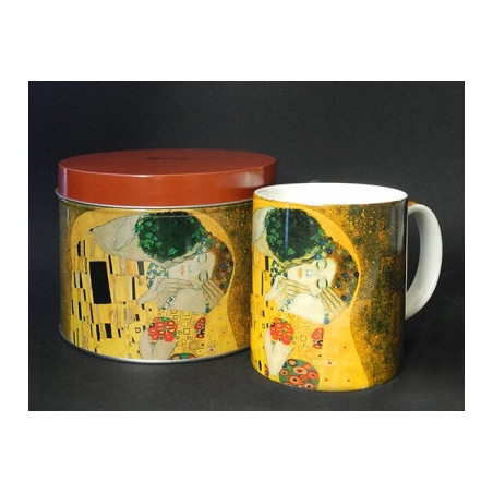 Décoration Statue résine Mugs d'après l'oeuvre de klimt, le baiser 3dMouseion -JBART2