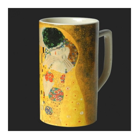 Décoration Statue résine Mugs d'après l'oeuvre de klimt, le baiser 3dMouseion -MUG04KL