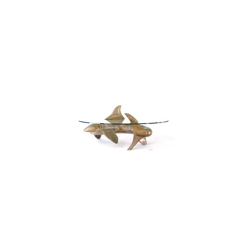Le requin en bois de Rauli 105 cm x 42 cm x 43 cm  -LAST -MRE105 -R