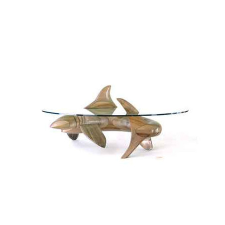 Le requin en bois de Rauli 105 cm x 42 cm x 43 cm  -LAST -MRE105 -R