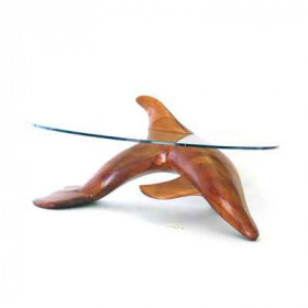 Le dauphin 125 cm en bois de Rauli  -LAST -MDA125 -R