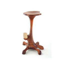 Animaux marins Tabouret de bar - Poulpe 5 pieds, corps droit en bois de Rauli - Hauteur 77 cm - LAST-ZTA0775-R