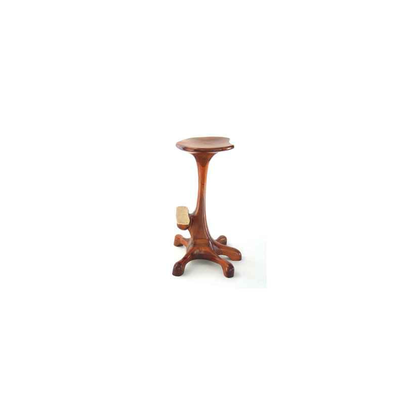 Animaux marins Tabouret de bar - Poulpe 5 pieds, corps droit en bois de Rauli - Hauteur 77 cm - LAST-ZTA0775-R