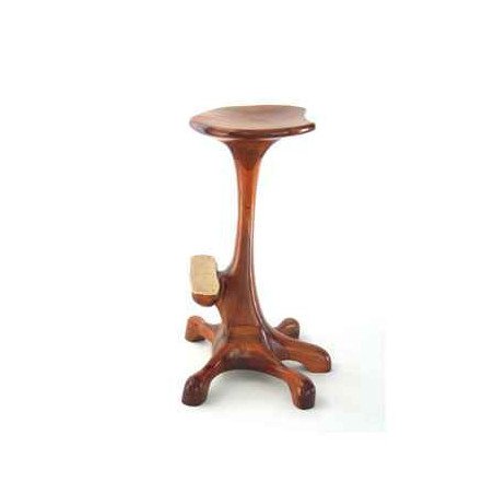 Animaux marins Tabouret de bar - Poulpe 5 pieds, corps droit en bois de Rauli - Hauteur 77 cm - LAST-ZTA0775-R