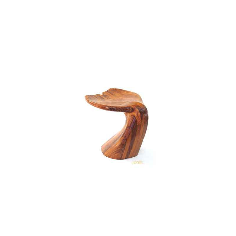 Tabouret de salon  -Queue de baleine en bois de Rauli  -Hauteur 40 cm  -LAST -MQU040 -R