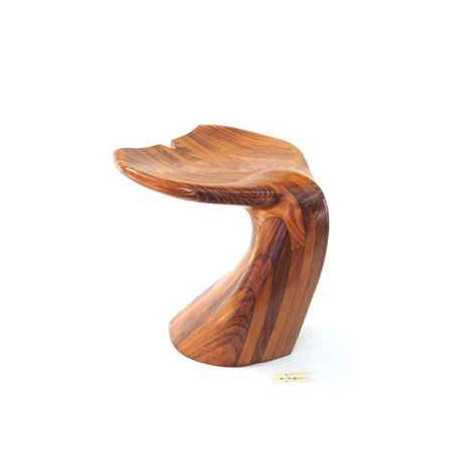 Animaux marins Tabouret de salon - Queue de baleine en bois de Rauli - Hauteur 40 cm - LAST-MQU040-R