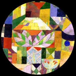 Décors Animaux verre Presse-papiers verre oeuvre de klee, le jardin 3dMouseion -PKLE1