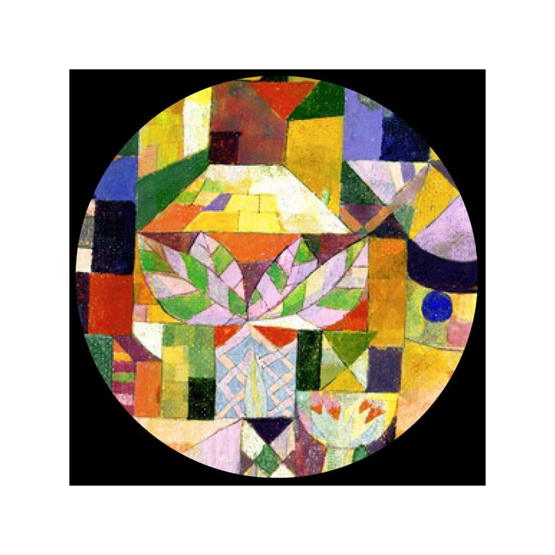 Décors Animaux verre Presse-papiers verre oeuvre de klee, le jardin 3dMouseion -PKLE1