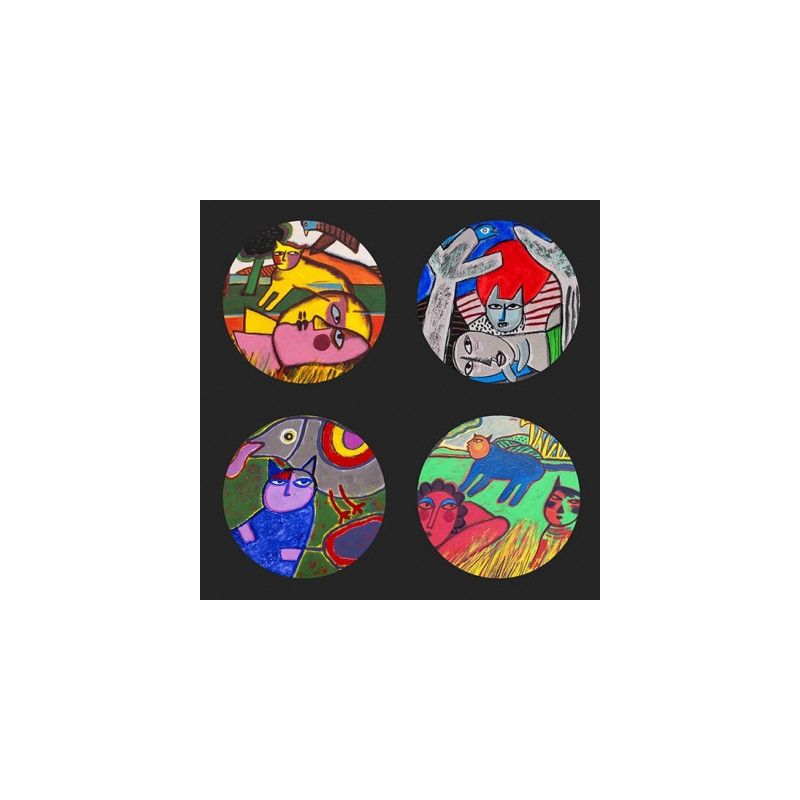 Animaux-Bois-Animaux-Bronzes.com propose Set de sous verre Chats par l'artiste Corneille 3dMouseion -CS13COR