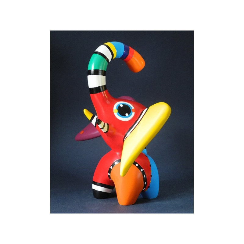 Animaux sauvage Statuette artiste jacky zegers, elephant hugo -JZ03